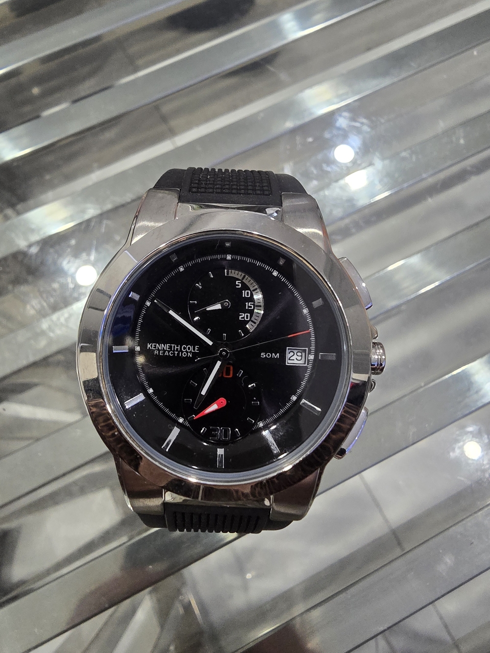 Kenneth Cole Reaction Men's Black Dial Stainless Watch
